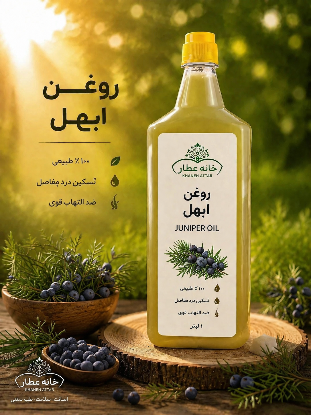 روغن ابهل خالص (1لیتری) بضمانت مرجوعی