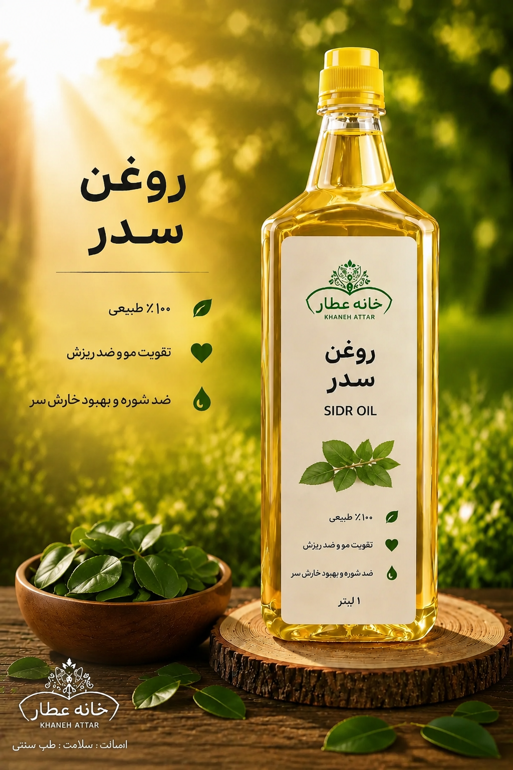 روغن سدر خالص (1لیتری ) بضمانت مرجوعی