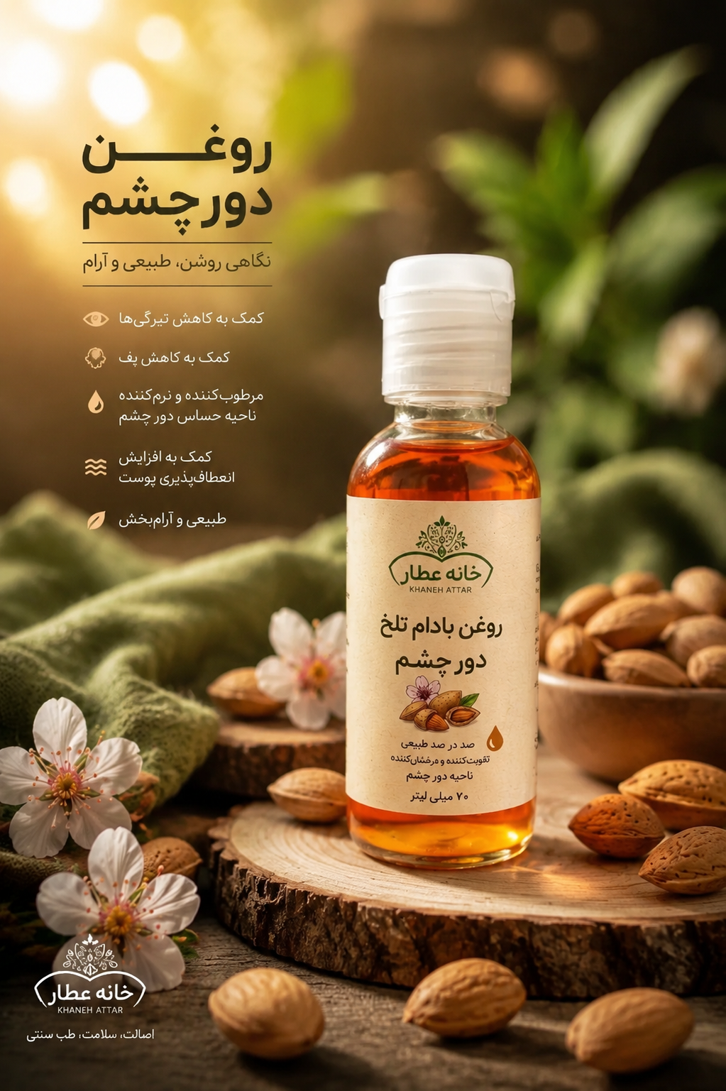 روغن ترکیبی دورچشم اصل(70 میلی لیتر)