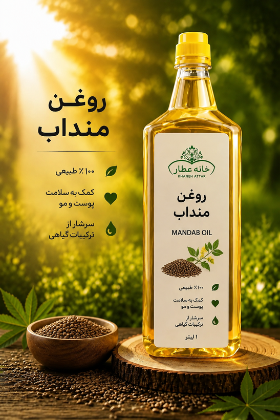 روغن منداب خالص (1لیتری ) بضمانت مرجوعی