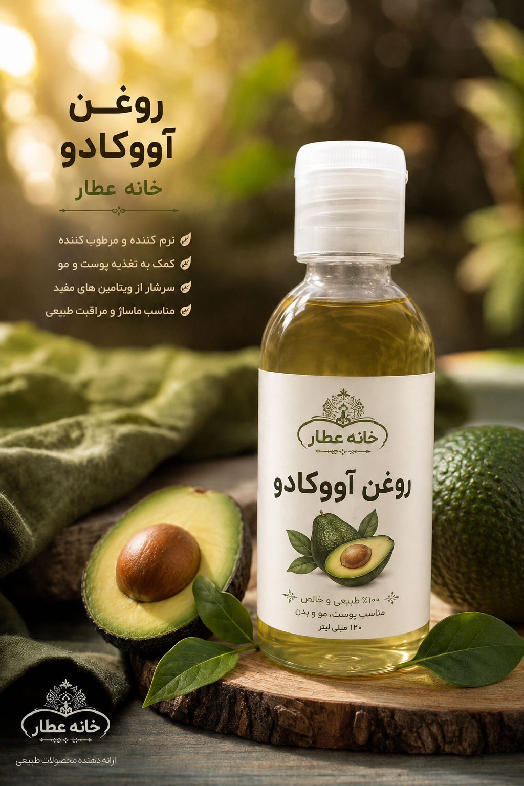 روغن آووکادو اصل(70میلی لیتر)