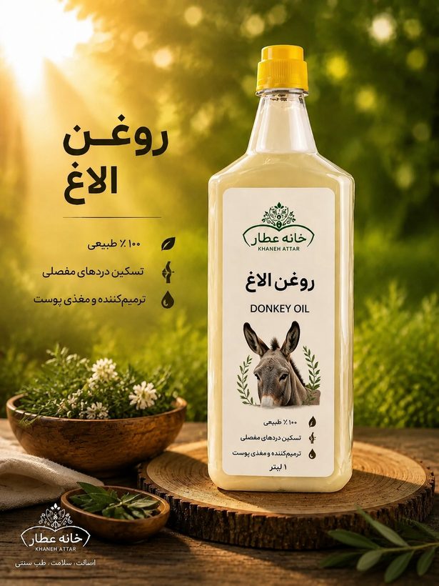 روغن الاغ خالص (نیم لیتری) بضمانت مرجوعی