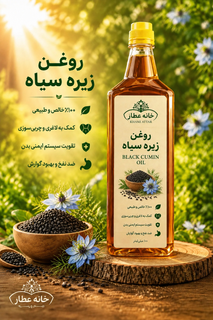 روغن زیره سیاه خالص (۱ لیتری) بضمانت مرجوعی